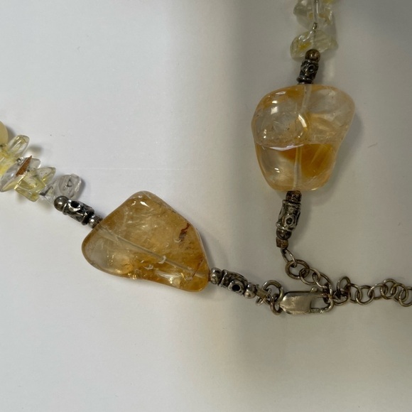 Necklace silver and glass - Picture 5 of 6